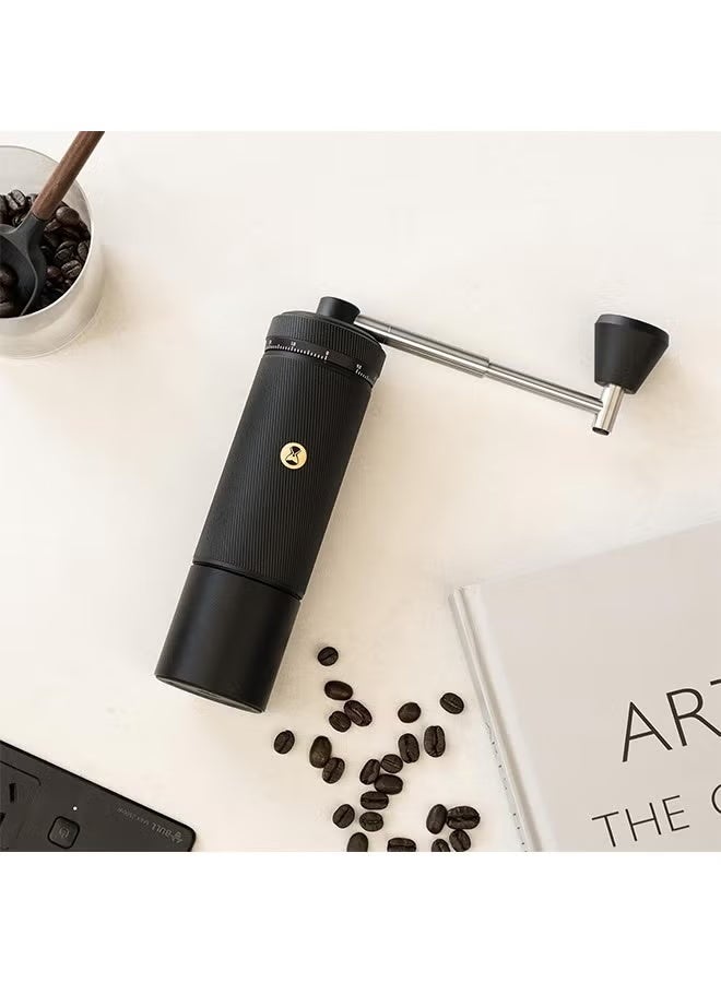 تايم مور مطحنة قهوة يدوية من TIMEMORE S3 مع تعديل خارجي وشفرات حاصلة على براءة اختراع من الفولاذ المقاوم للصدأ، مطحنة قهوة يدوية عالية الدقة، مطحنة قهوة إسبريسو فاخرة، كستنائي S3، أسود - Image 4